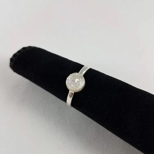 Pale Pink Crystal Druzy Ring Sterling Silver